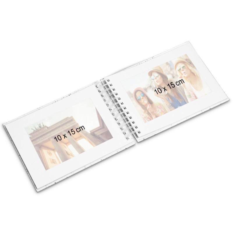 Hama  Fine Art  Spiral weiß 24x17 50 weiße Seiten    9842