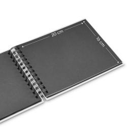 Hama  Fine Art  Spiral Mousse 24x17 50 schwarze Seiten    9851