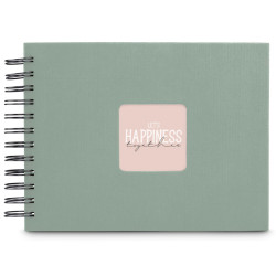 Hama  Fine Art  Spiral Salbei 24x17 50 schwarze Seiten    9869