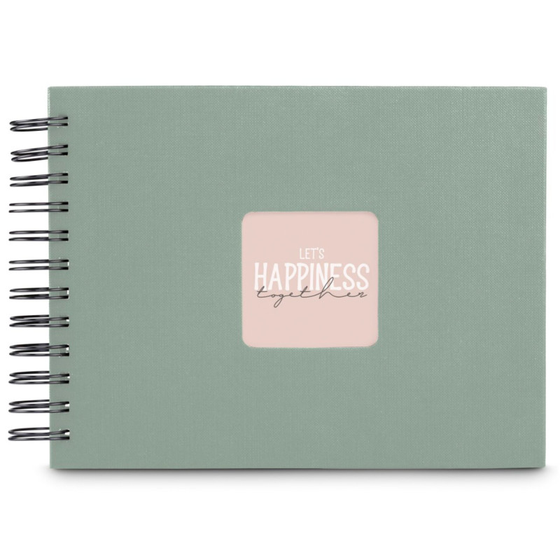 Hama  Fine Art  Spiral Salbei 24x17 50 schwarze Seiten    9869