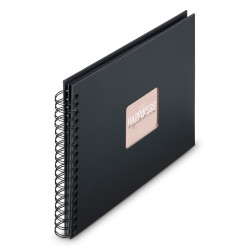 Hama  Fine Art  Spiral NewBlack 28x24 50 schwarze Seiten    9834