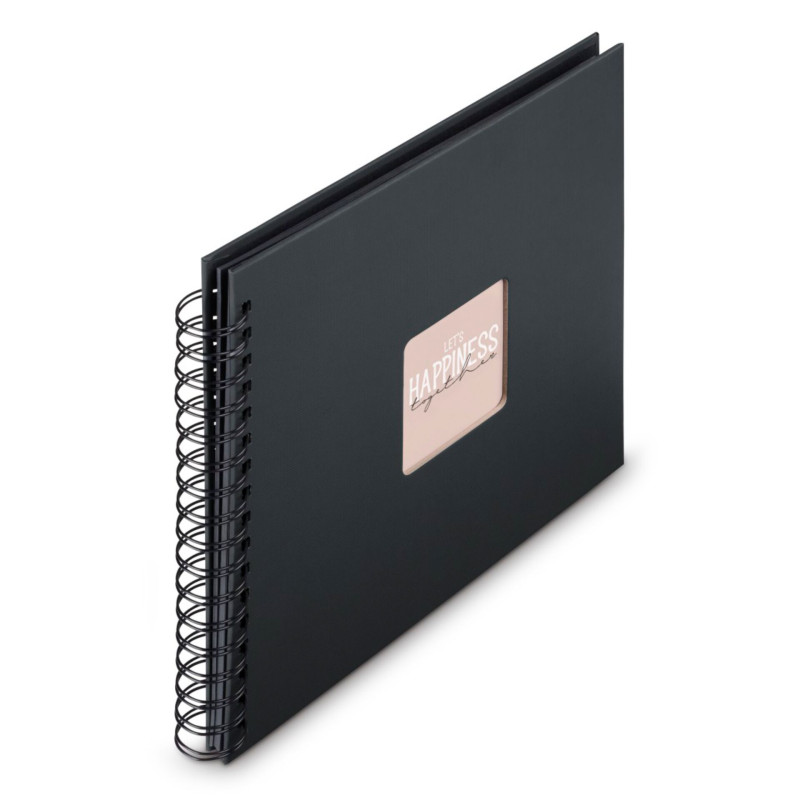 Hama  Fine Art  Spiral NewBlack 28x24 50 schwarze Seiten    9834