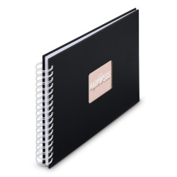 Hama  Fine Art  Spiral NewBlack 28x24 50 weiße Seiten    9831