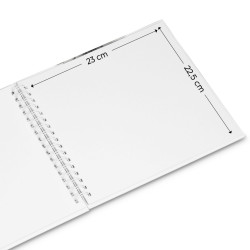 Hama  Fine Art  Spiral NewBlack 28x24 50 weiße Seiten    9831