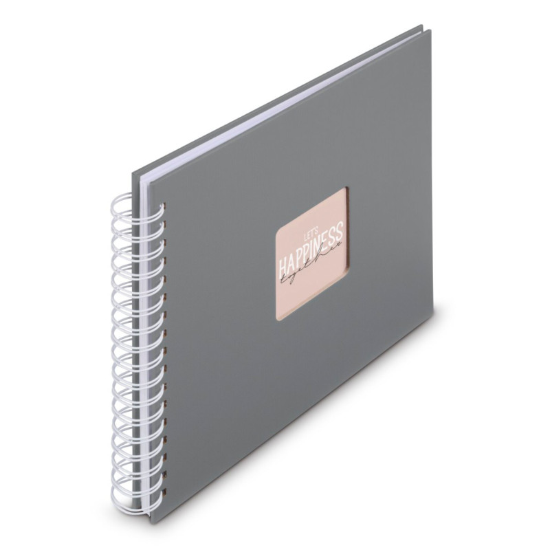 Hama  Fine Art  Spiral Steingrau 28x24 50 weiße Seiten    9837