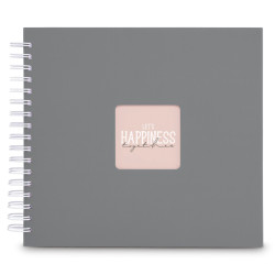 Hama  Fine Art  Spiral Steingrau 28x24 50 weiße Seiten    9837