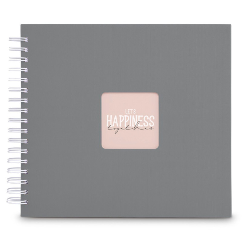 Hama  Fine Art  Spiral Steingrau 28x24 50 weiße Seiten    9837