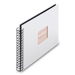 Hama  Fine Art  Spiral weiß 28x24 50 schwarze Seiten    9846
