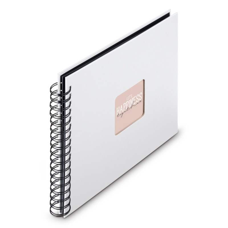 Hama  Fine Art  Spiral weiß 28x24 50 schwarze Seiten    9846