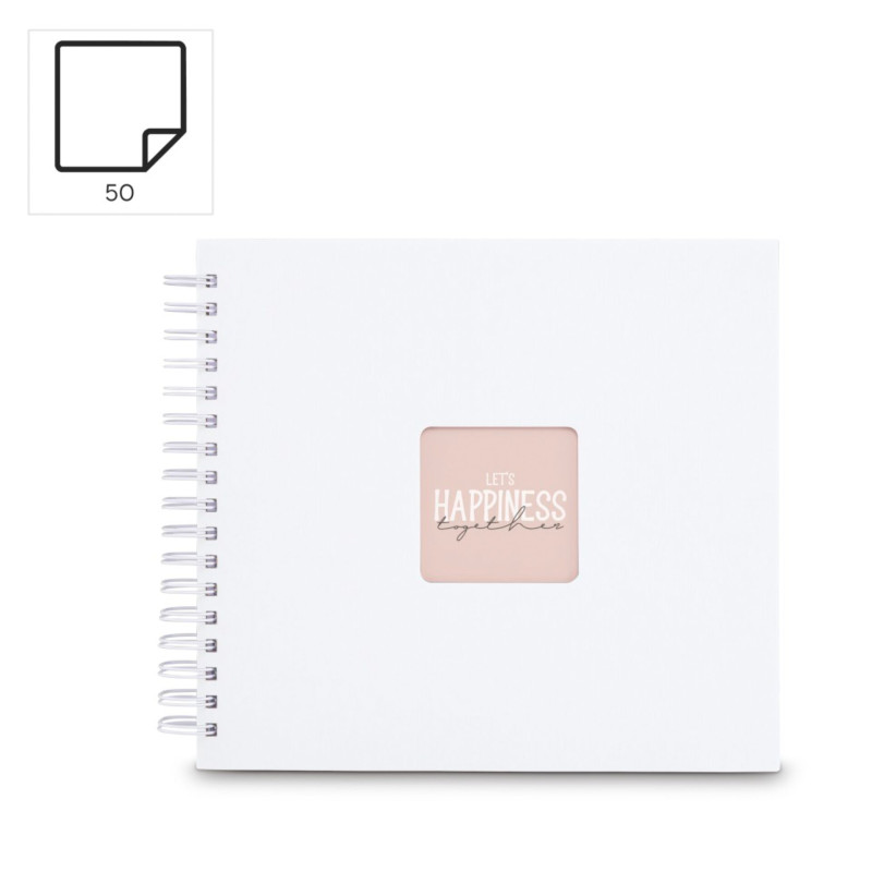 Hama  Fine Art  Spiral weiß 28x24 50 weiß Seiten    9843