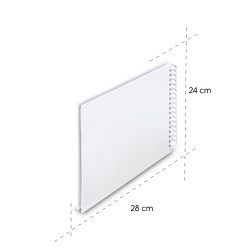 Hama  Fine Art  Spiral weiß 28x24 50 weiß Seiten    9843