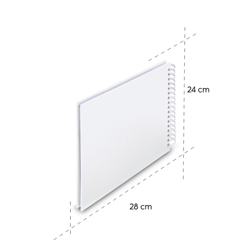 Hama  Fine Art  Spiral weiß 28x24 50 weiß Seiten    9843