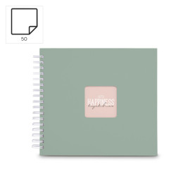 Hama  Fine Art  Spiral Salbei 28x24 50 weiße Seiten    9867