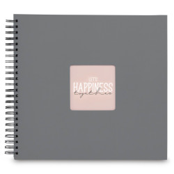 Hama  Fine Art  Spiral Steingrau 36x32 50 schwarze Seiten    9841