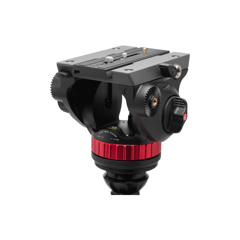 Manfrotto Statyw 055 Video Carbon Black z głowicą 502AH