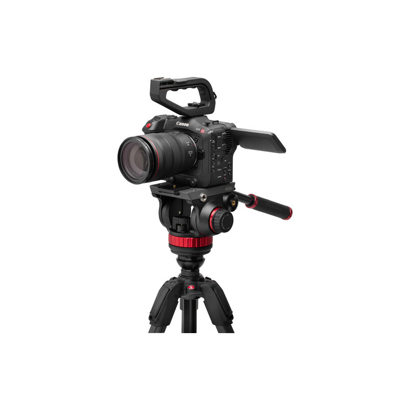 Manfrotto Statyw 055 Video Carbon Black z głowicą 502AH