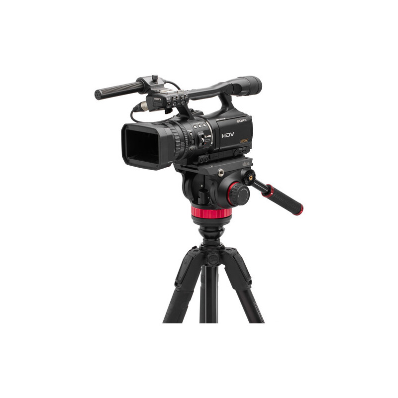 Manfrotto Statyw 055 Video Alu Black z głowicą 502AH