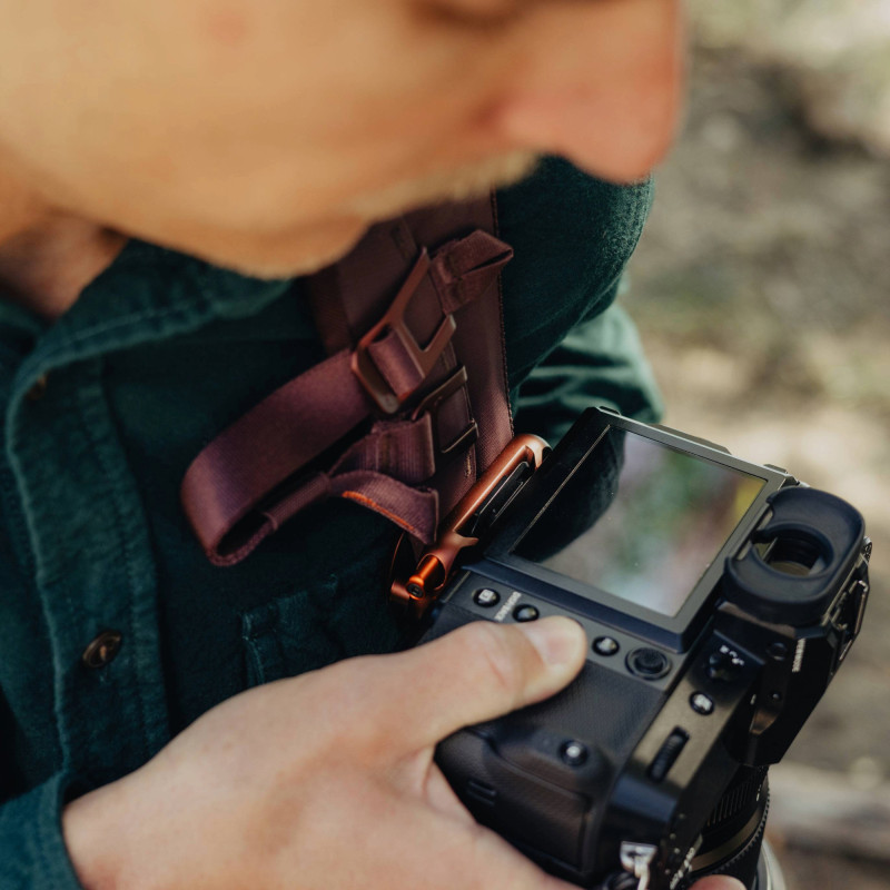 Uchwyt Peak Design Capture V3 z płytką standard Eclipse - fioletowy