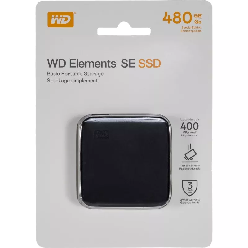 Western Digital Elements SE 480GB 400MS/s WDBAYN4800ABK-WESN