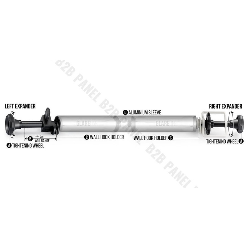 GlareOne System zawieszenia tła - łańcuszkowy, komplet na 4 tła