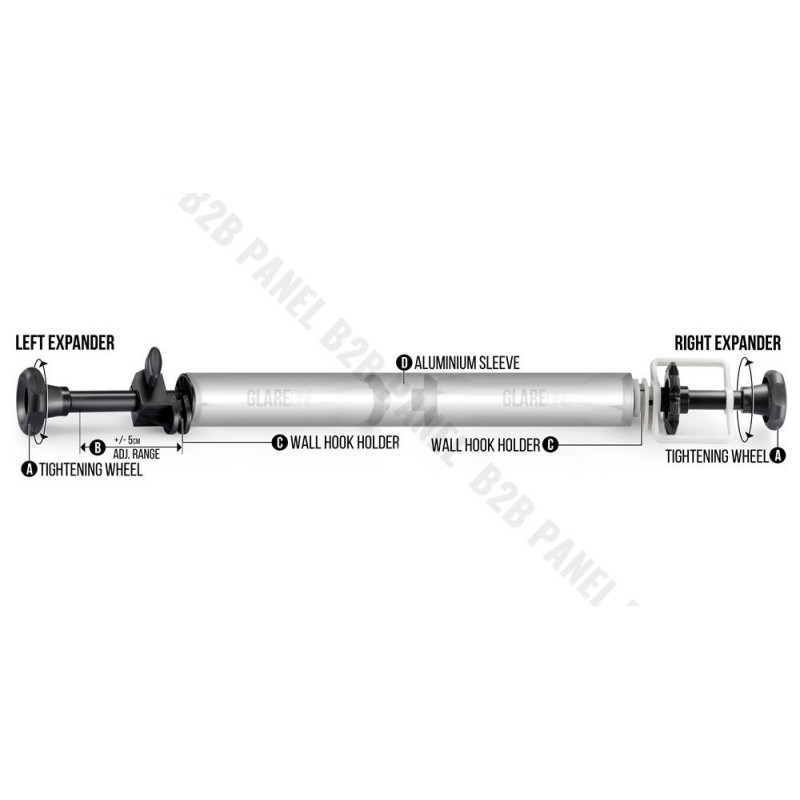 GlareOne System zawieszenia tła - łańcuszkowy, komplet na 6 teł