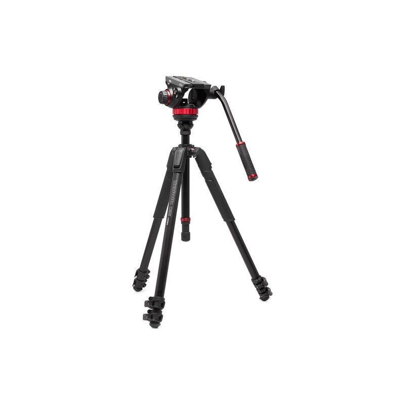 Manfrotto Statyw 055 Video Alu Black z głowicą 502AH