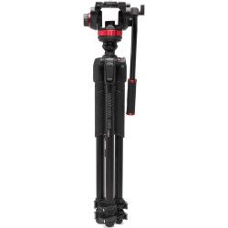 Manfrotto Statyw 055 Video Alu Black z głowicą 502AH