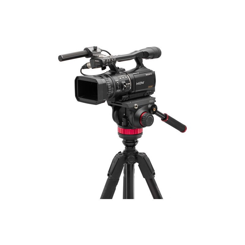 Manfrotto Statyw 055 Video Alu Black z głowicą 502AH