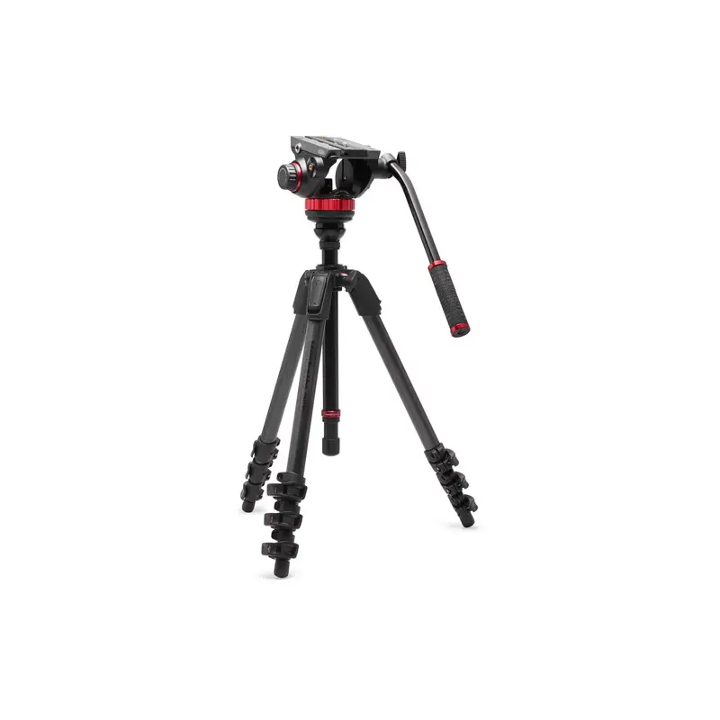 Manfrotto Statyw 055 Video Carbon Black z głowicą 502AH