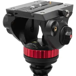 Manfrotto Statyw 055 Video Carbon Black z głowicą 502AH