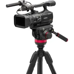 Manfrotto Statyw 055 Video Alu Black z głowicą 502AH