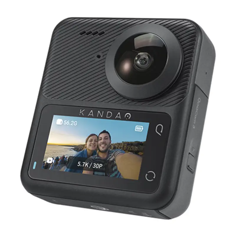 Kandao QooCam 3 360° Action Camera - Motorcycle Combo