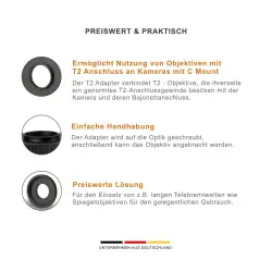 walimex pro T2 Lens to C-Mount