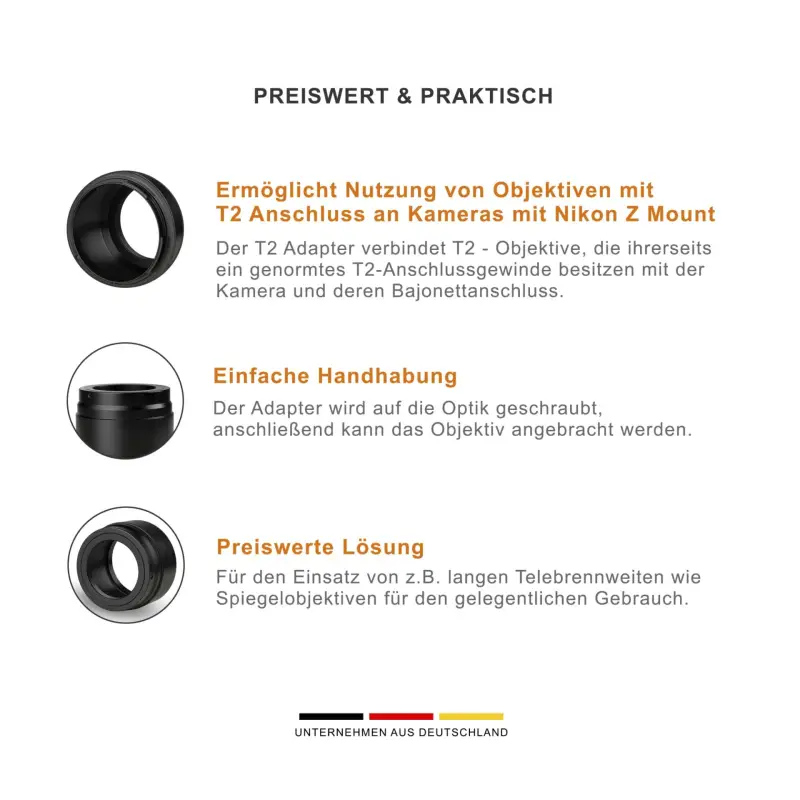 walimex pro T2 Lens to Nikon Z