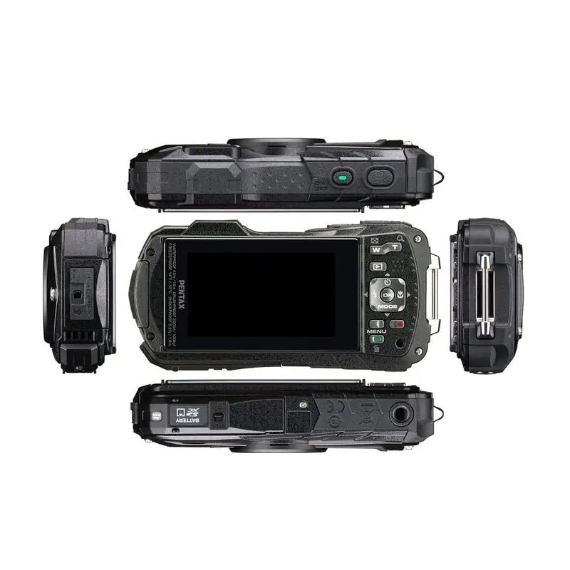 Aparat fotograficzny Pentax WG-90 Czarny z Wysokim Zoomem Optycznym o Odporności na Warunki Ekstremalne