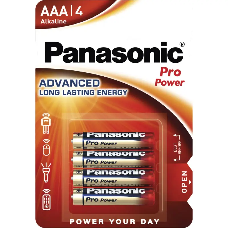 1x4 Panasonic Pro Power LR 03 Micro AAA
