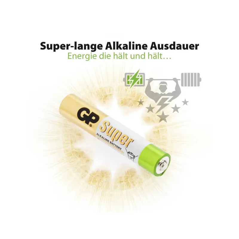 1x2 GP Super Alkaline AAAA baterie                 03025AC2