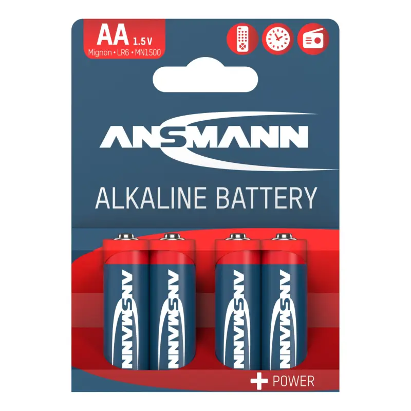 1x4 Ansmann Alkaline Mignon AA LR 6 red-line