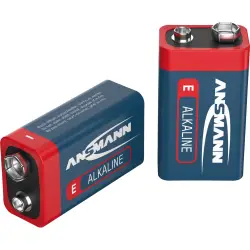 1x2 Ansmann Alkaline 9V-Block red-line
