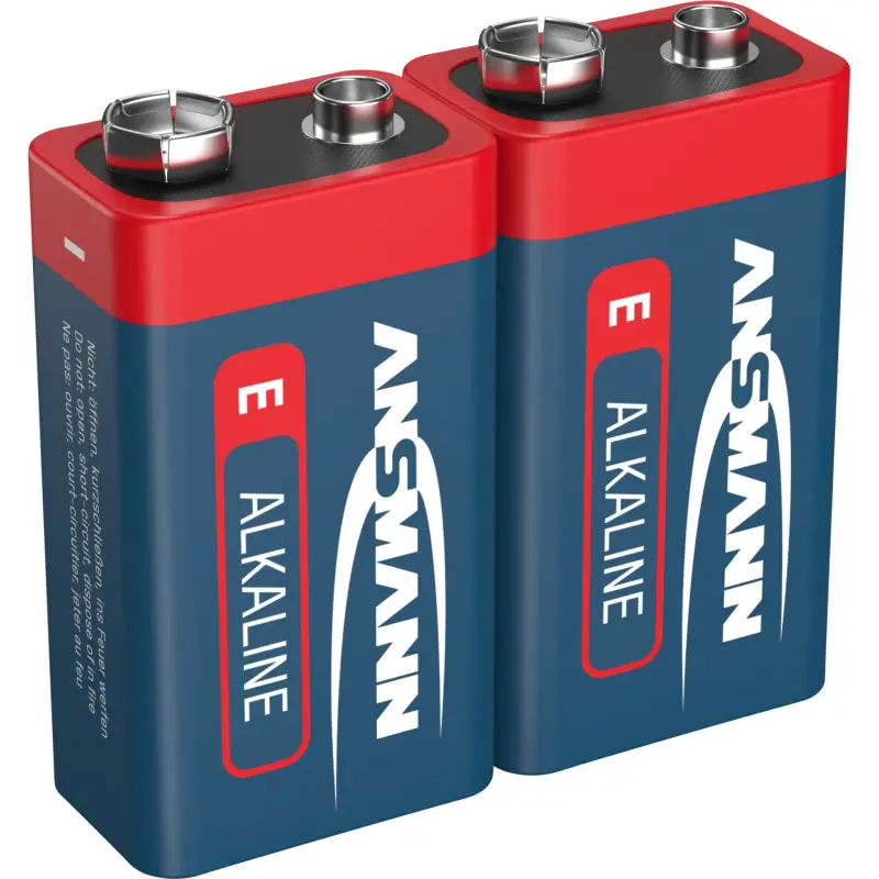 1x2 Ansmann Alkaline 9V-Block red-line