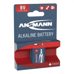 1 Ansmann Alkaline 9V block red-line
