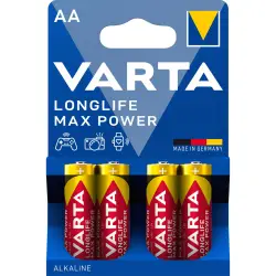 1x4 Varta Longlife Max Power Mignon AA LR 6
