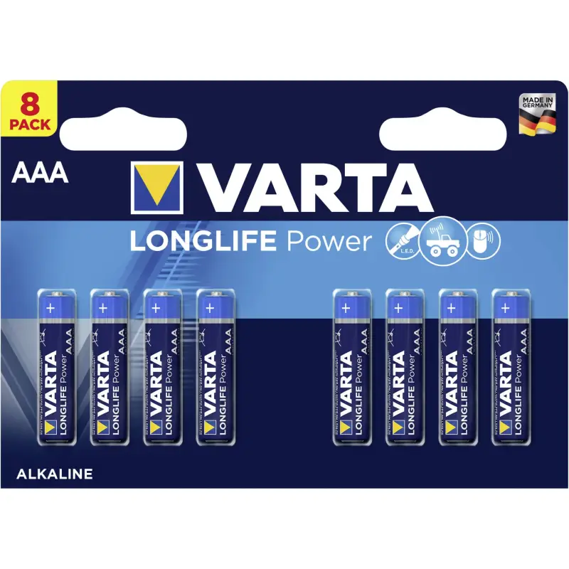 1x8 Varta Longlife Power Micro AAA LR 03