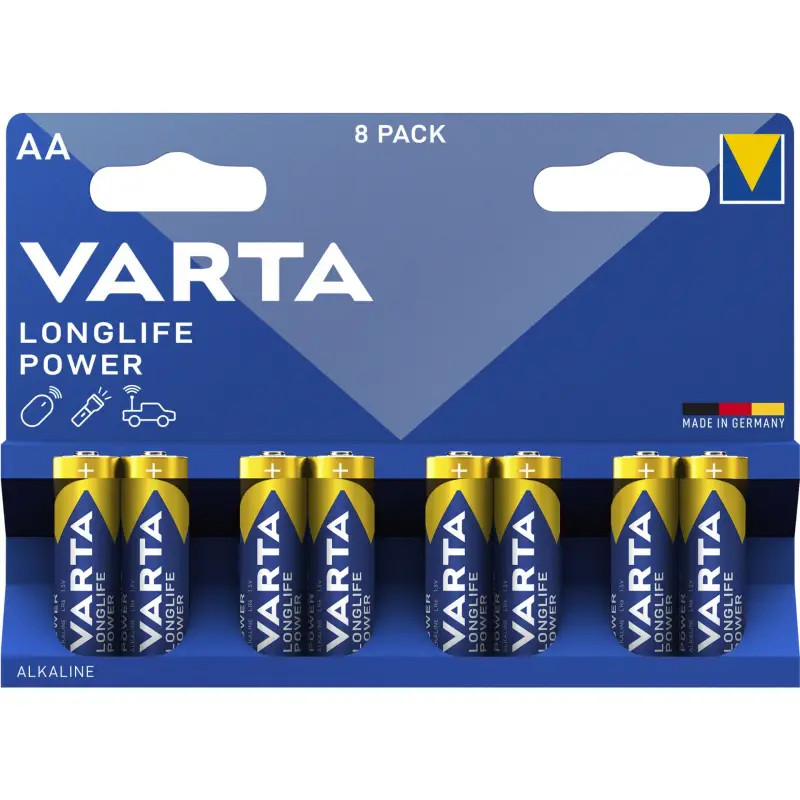 1x8 Varta Longlife Power Mignon AA LR 6