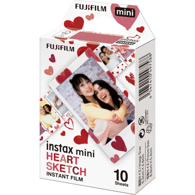 Fujifilm instax mini Film Heart Sketch