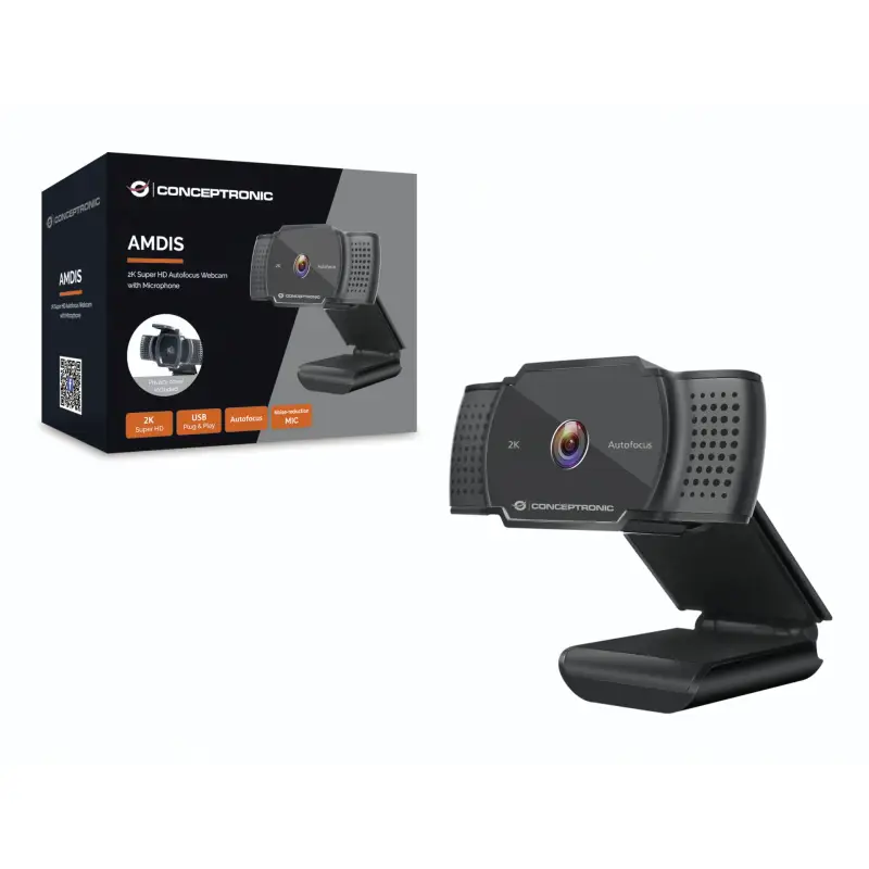 Conceptronic AMDIS02B 2K-Super-HD Webcam