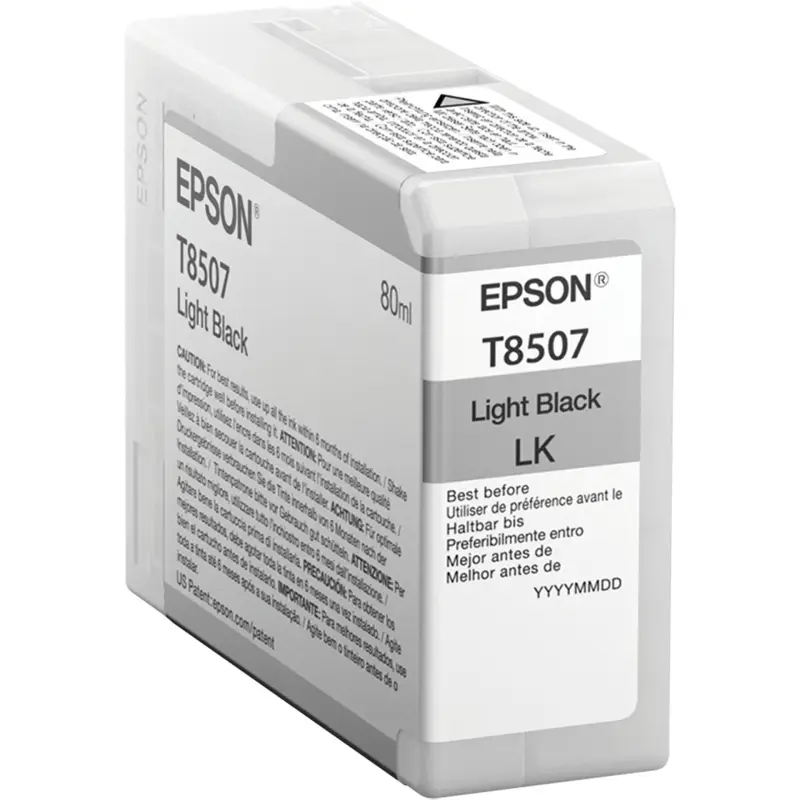 Epson Tusz jasny czarny T 850 80 ml    T 8507