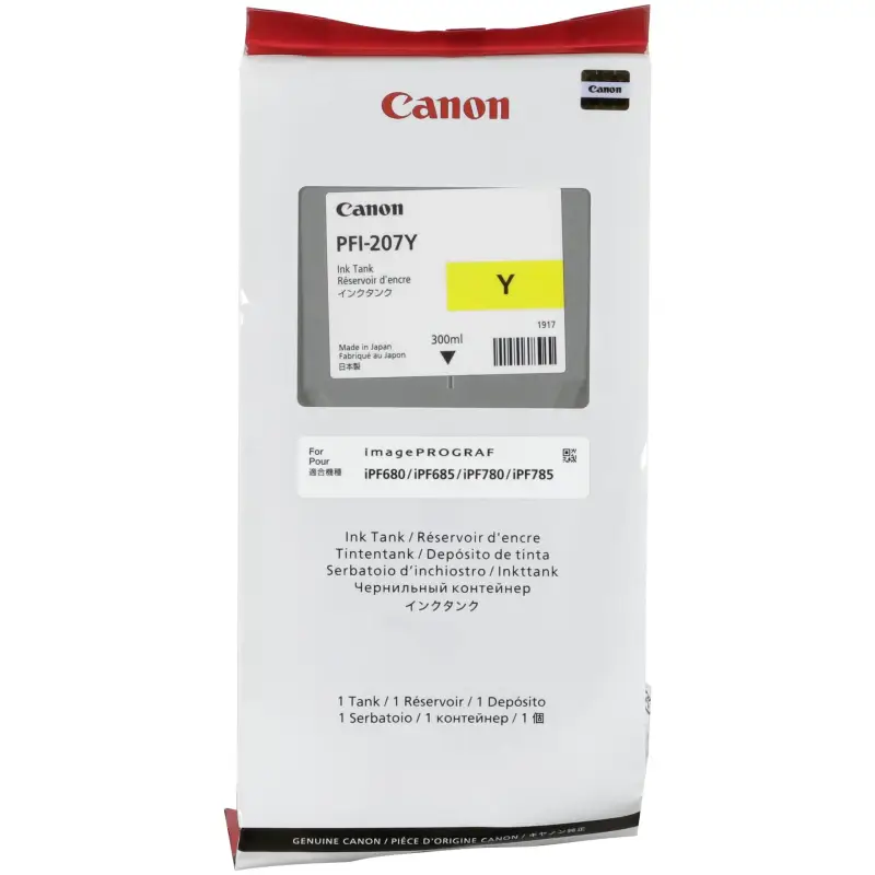 Canon PFI-207 Y tusz zolty