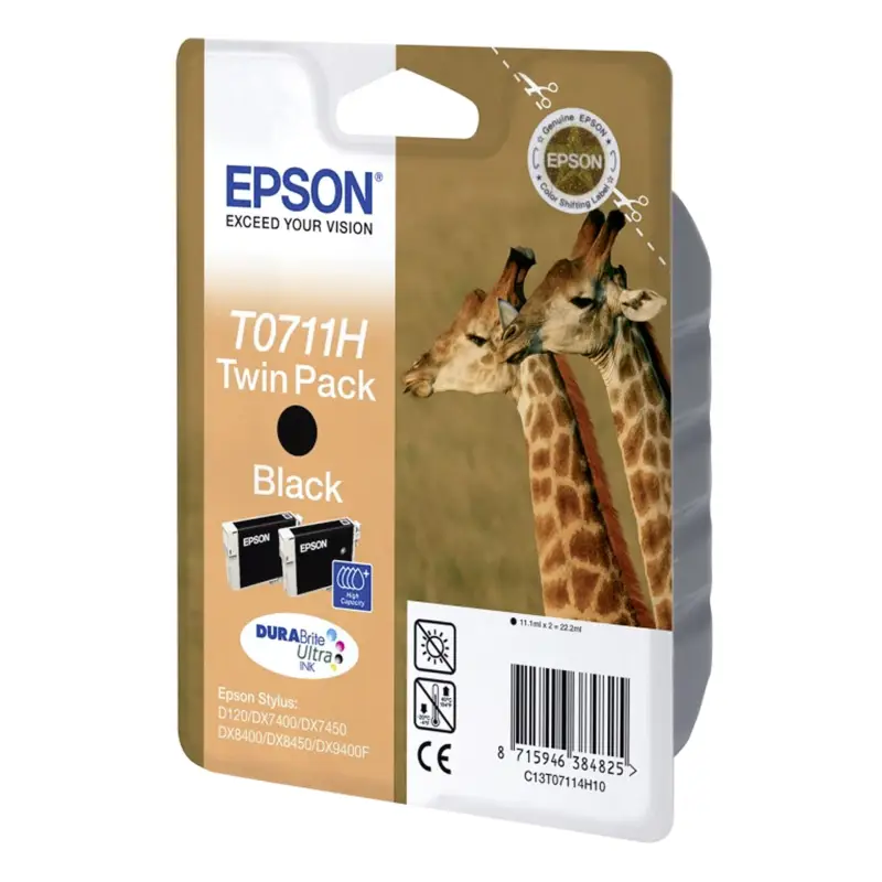 Epson Tusz op. podwojne czarny T 071 High Capacity      T 0711H