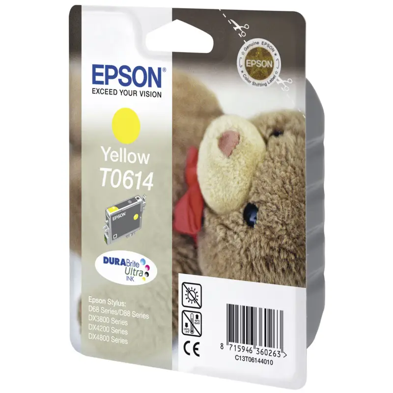 Epson Tusz zolty T 614  220 ml  T 6144